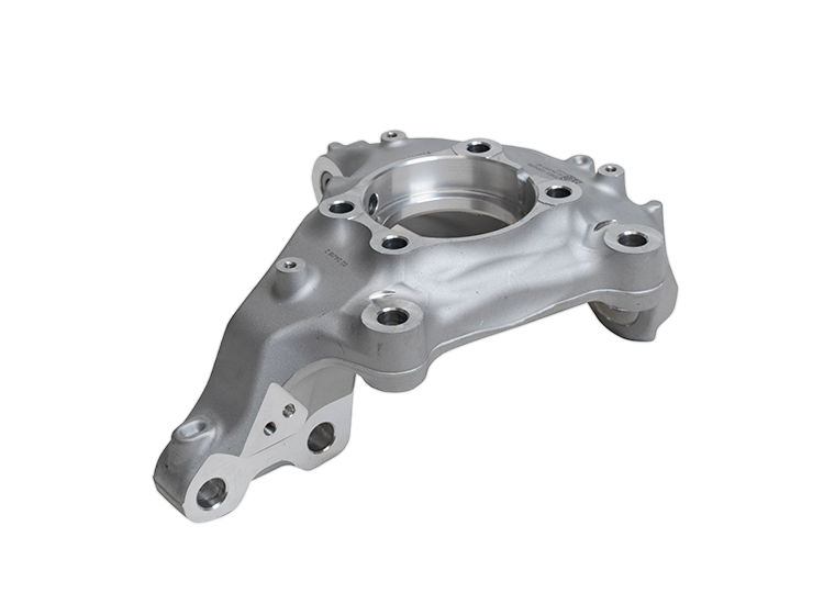 Cast aluminum steering knuckle