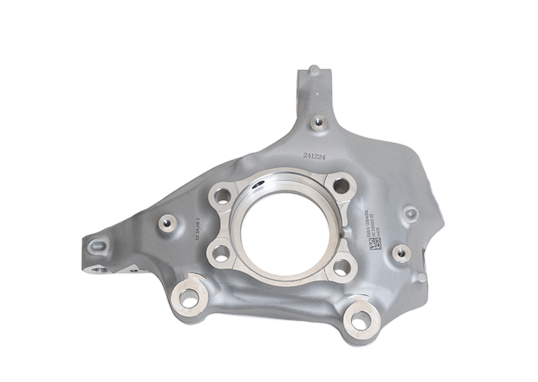 Cast aluminum steering knuckle