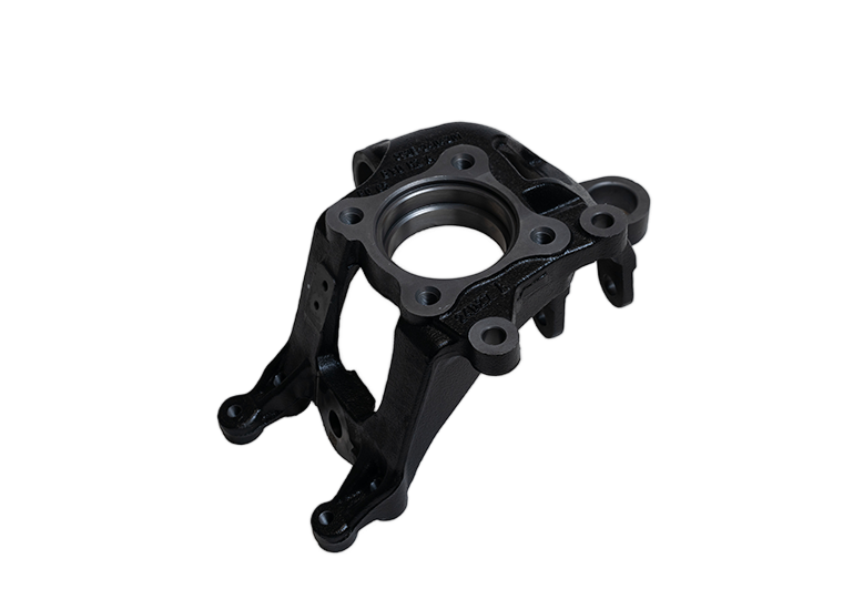 Cast iron rear steering knuckle