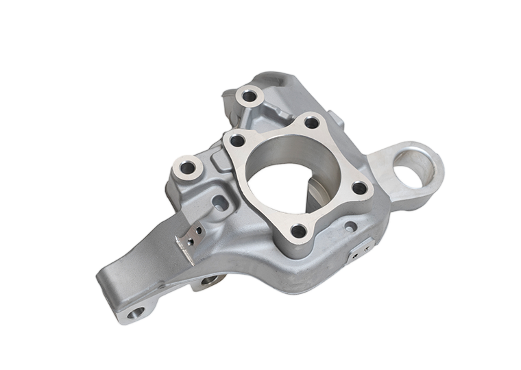 Cast aluminum steering knuckle