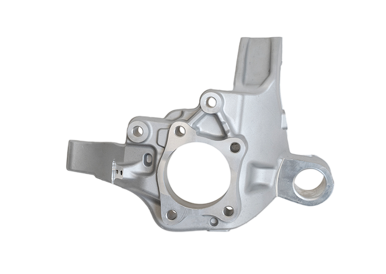 Cast aluminum steering knuckle