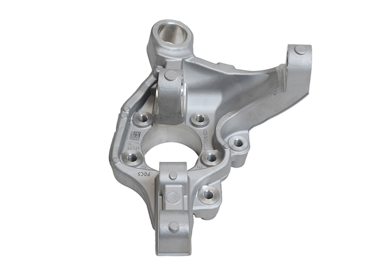 Cast aluminum steering knuckle