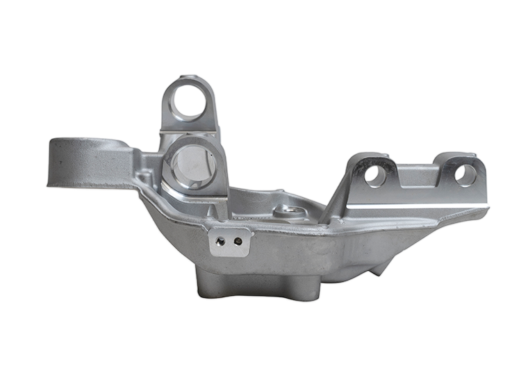 Cast aluminum steering knuckle